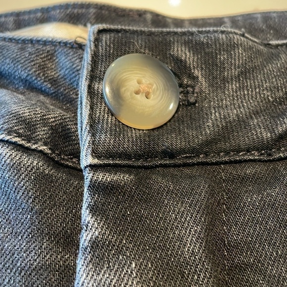 PILCRO the skipper cropped wide leg jean / 28 / washed black denim - Picture 5 of 11